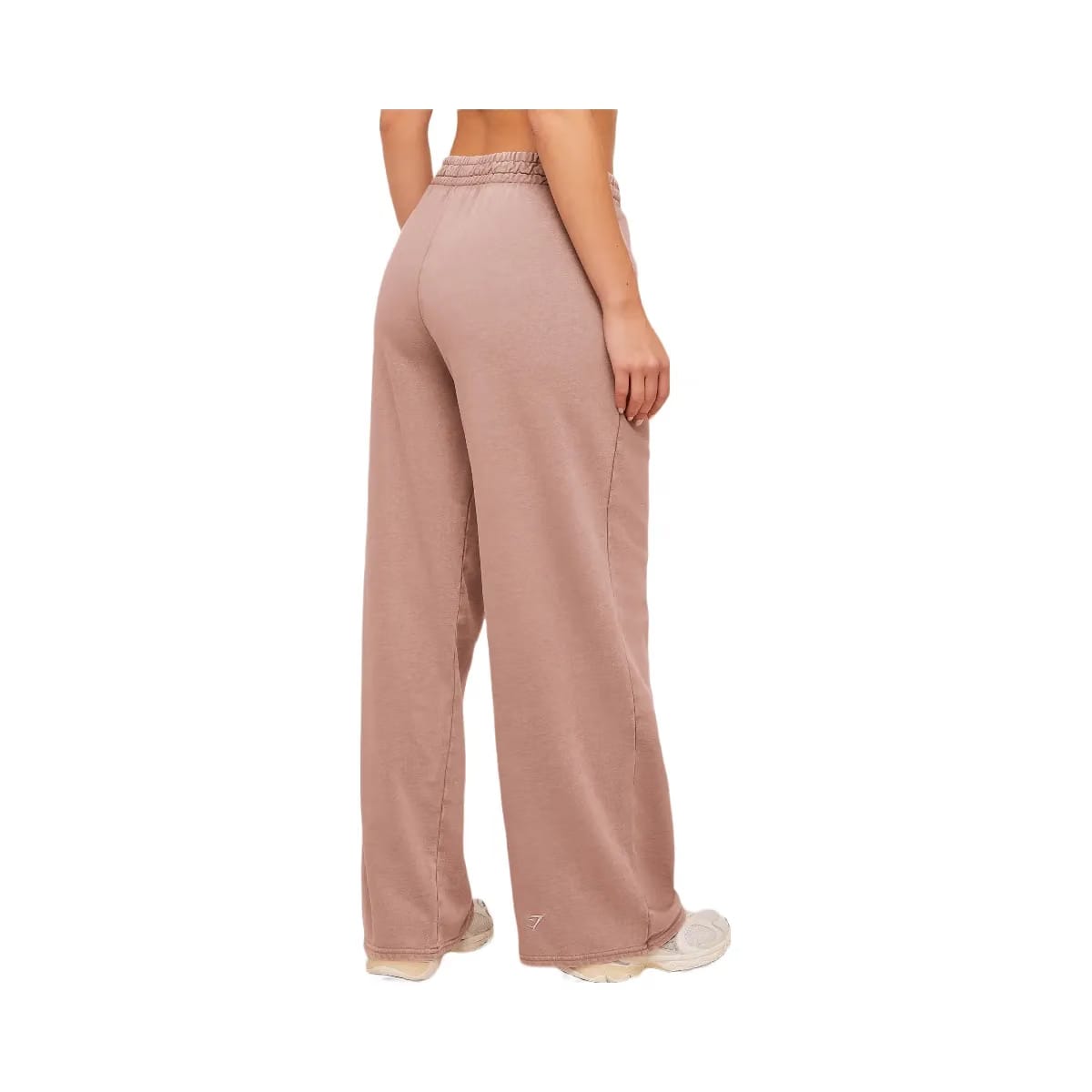 Gymshark Chainstitch Graphic Wide Leg Joggers "Chestnut Pink Wash"