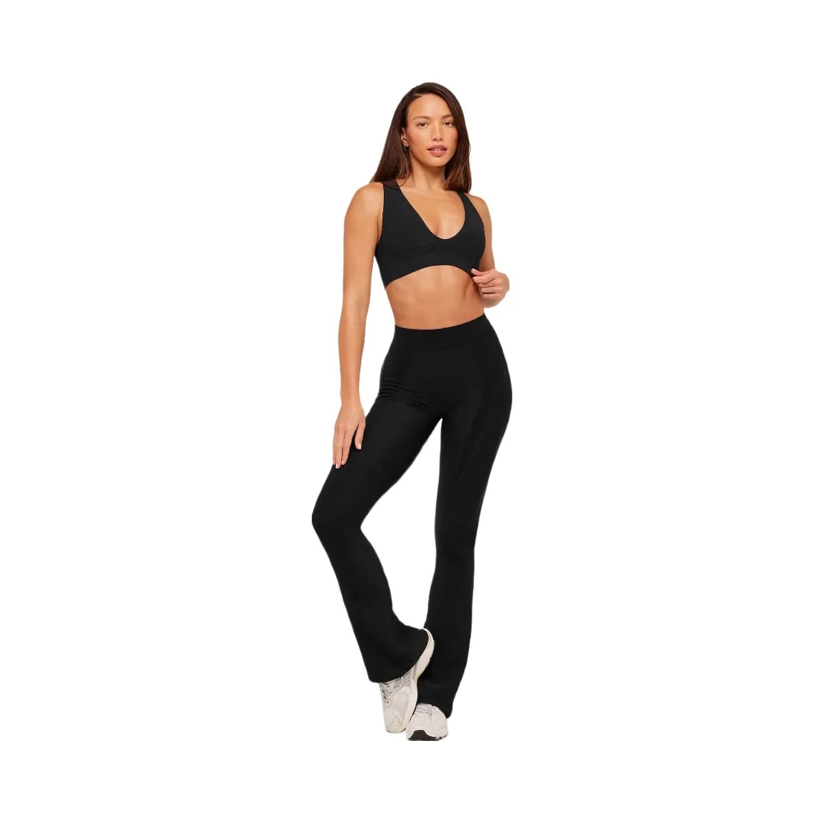 Gymshark Luxe Light Support Sports Bra "GS Black"