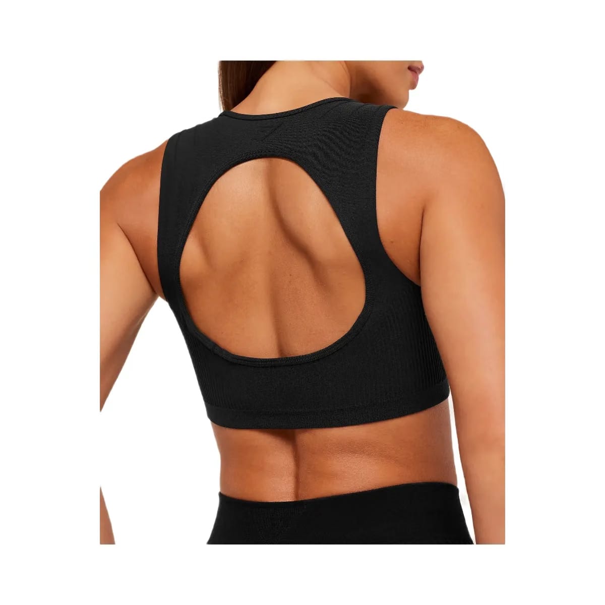 Gymshark Luxe Light Support Sports Bra "GS Black"