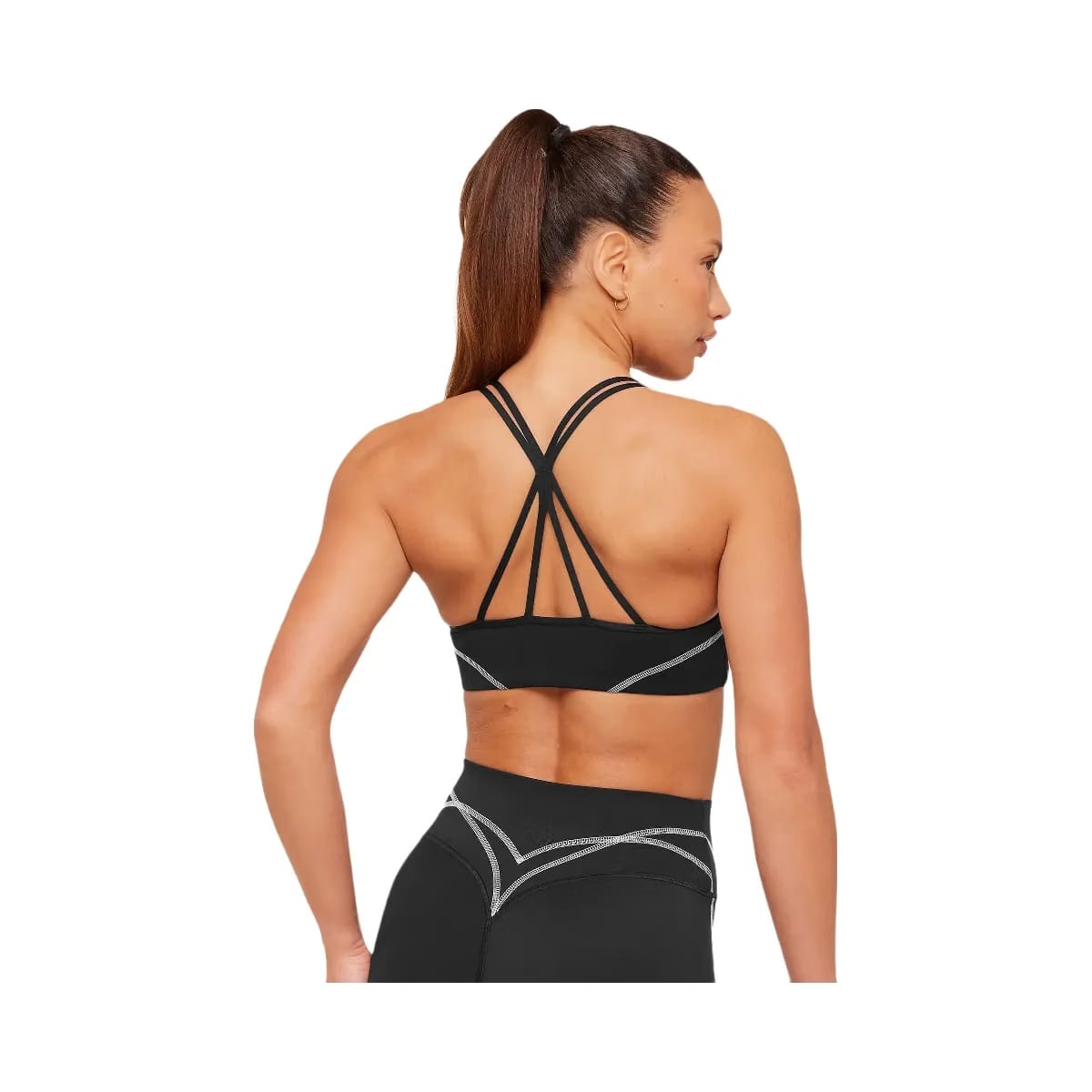Gymshark Volt Light Support Sports Bra "Black White"