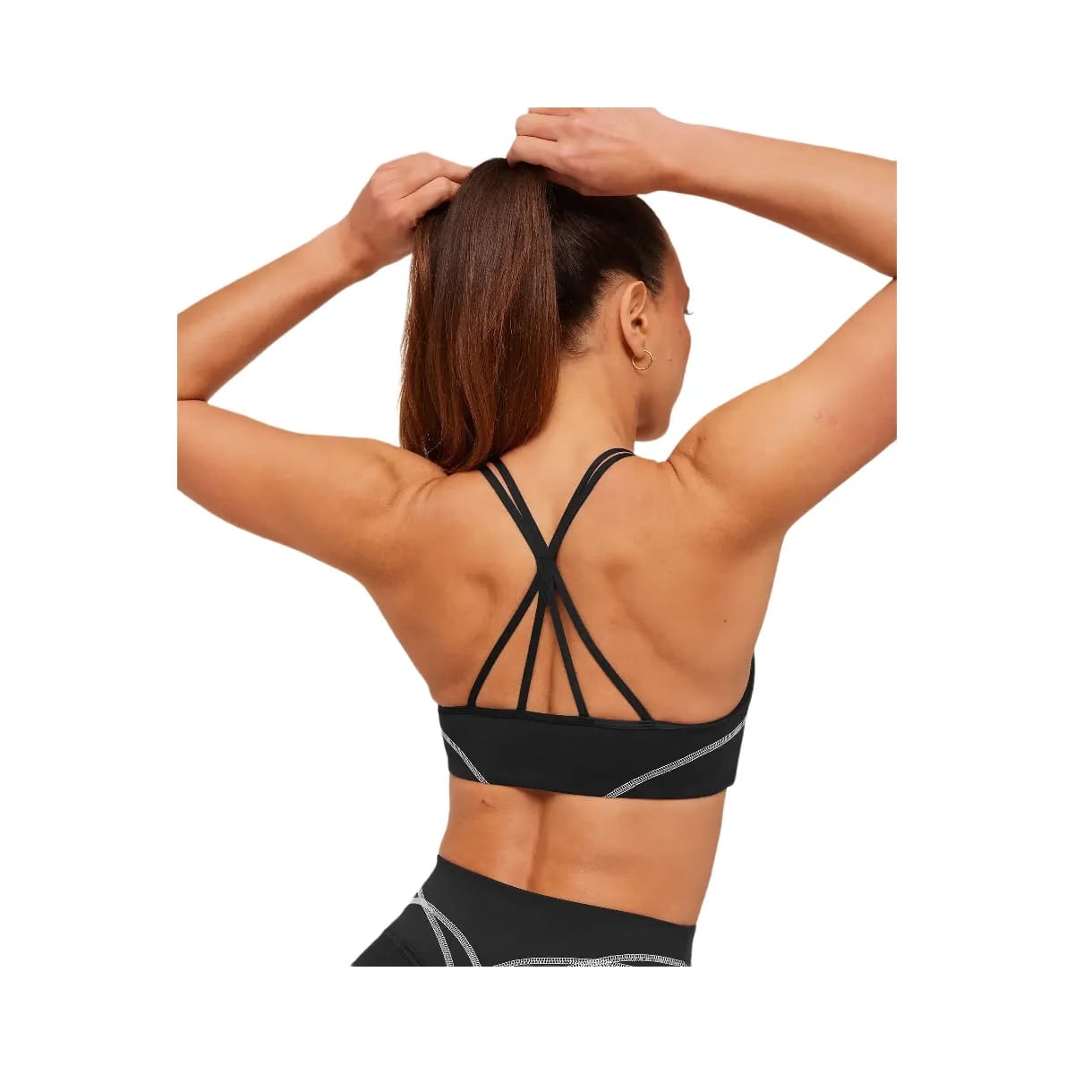 Gymshark Volt Light Support Sports Bra "Black White"