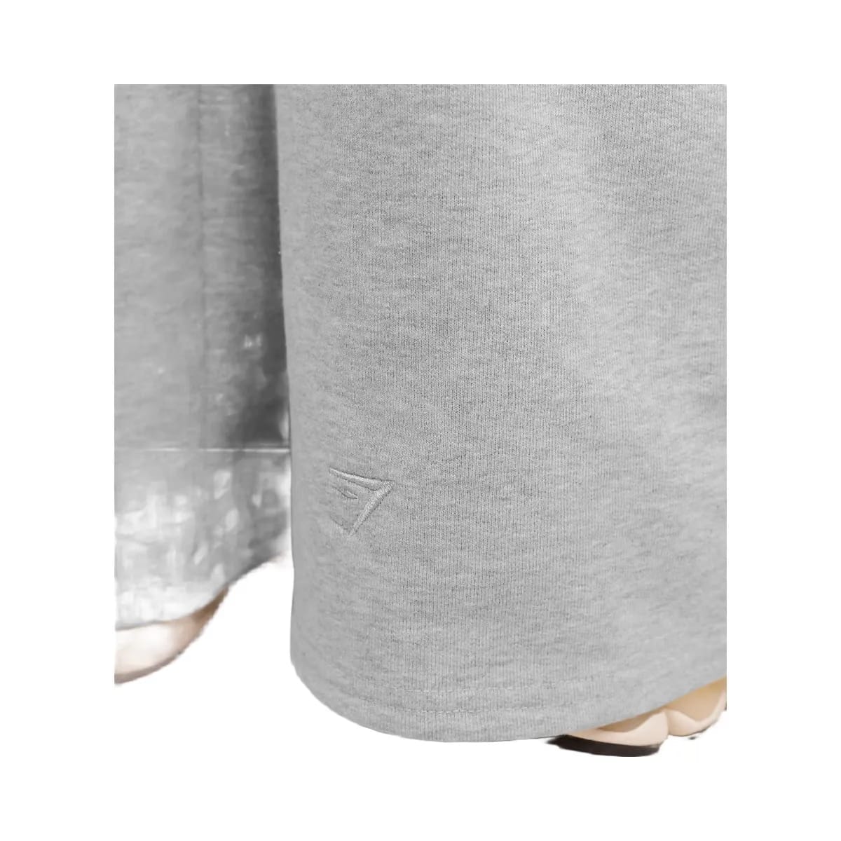 Gymshark Script Embroidery Joggers "Light Grey Core Marl"