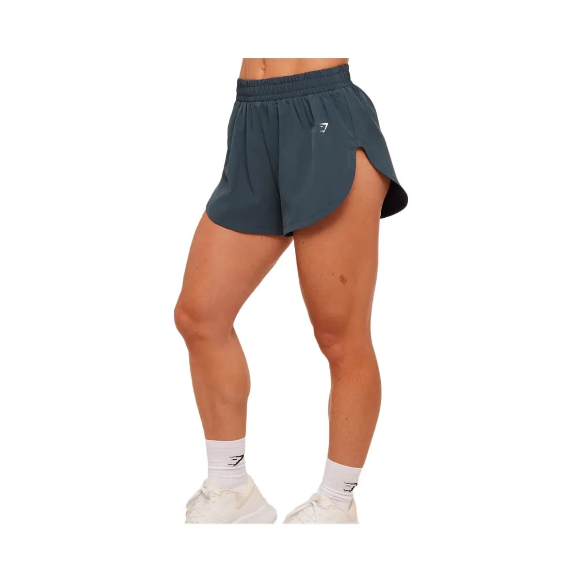 Gymshark Interval High Leg Shorts "Stealth Blue"