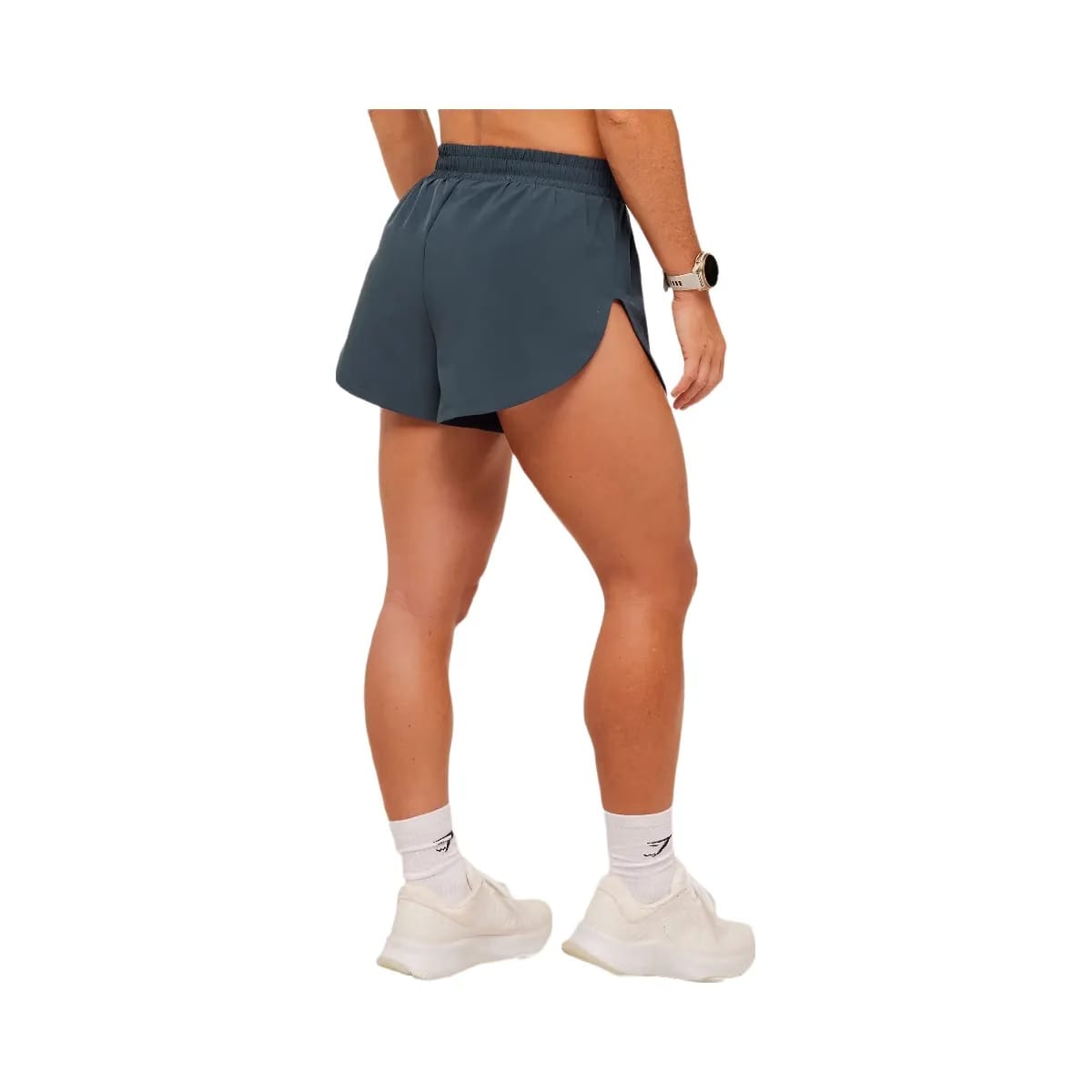 Gymshark Interval High Leg Shorts "Stealth Blue"