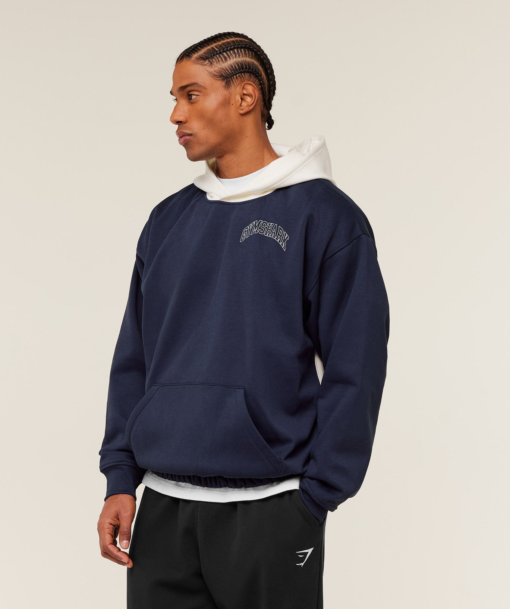 Gymshark Collegiate Tech Hoodie Heavy Blue