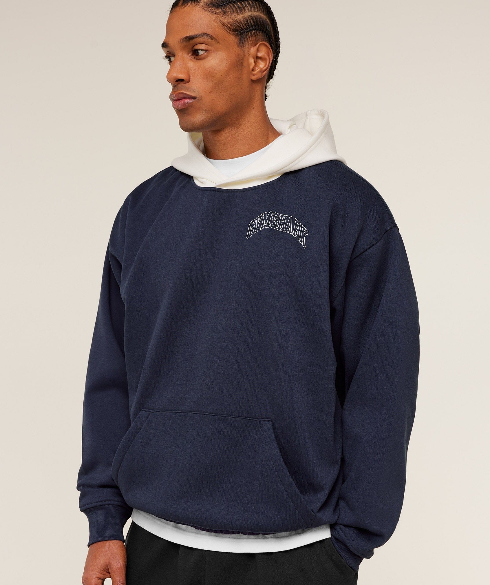 Gymshark Collegiate Tech Hoodie Heavy Blue