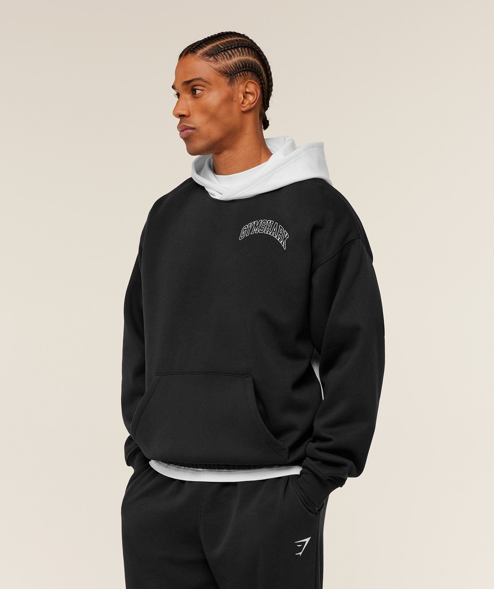 Gymshark Collegiate Tech Hoodie Gs Black