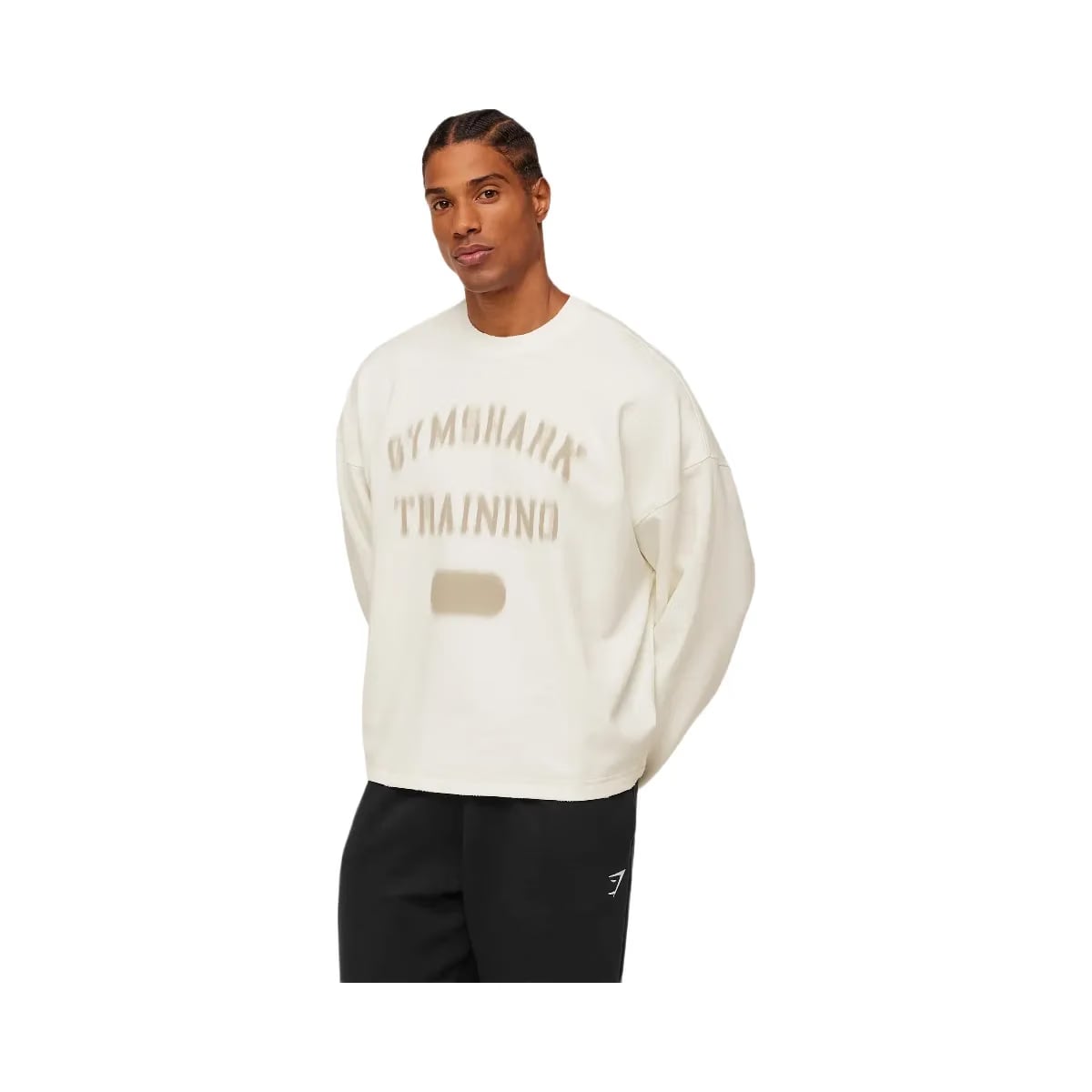 Gymshark Re-Rack Crew Neck Pullover "GS Soft White"