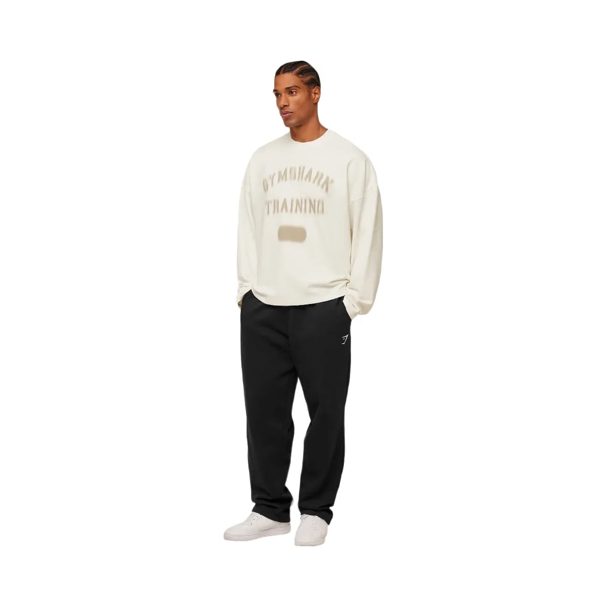 Gymshark Re-Rack Crew Neck Pullover "GS Soft White"