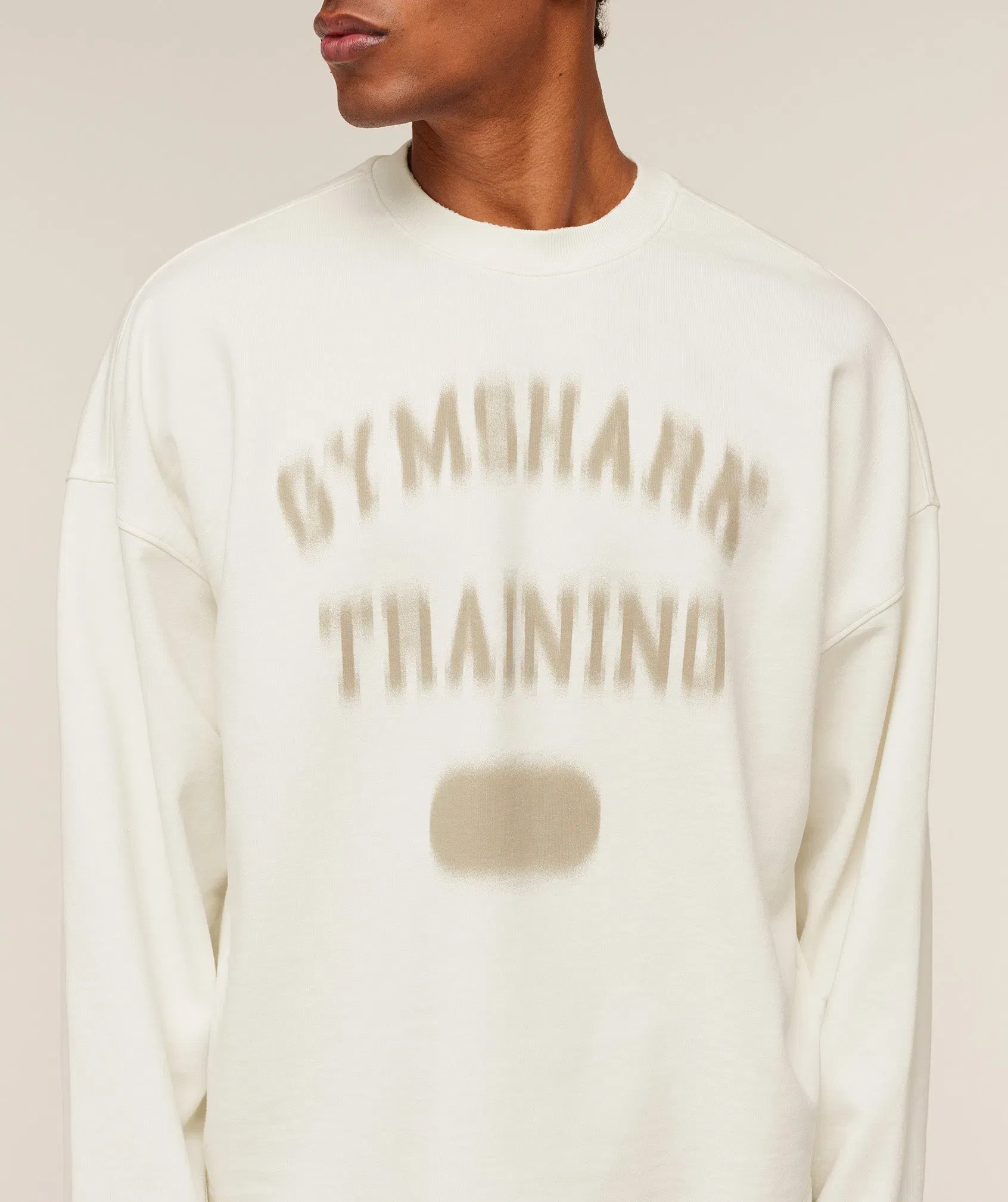 Gymshark Re-Rack Crew Neck Pullover Gs Soft White