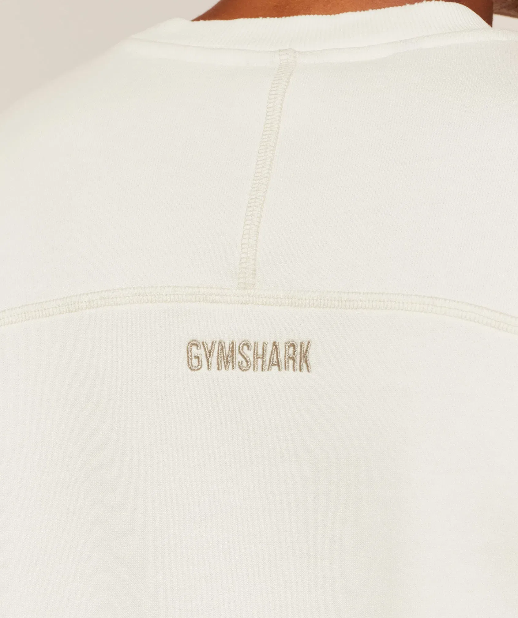 Gymshark Re-Rack Crew Neck Pullover Gs Soft White