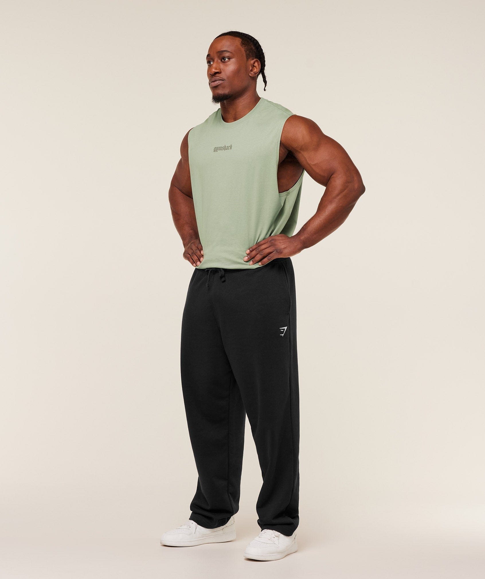 Gymshark Olde English Tank GS Haze Green