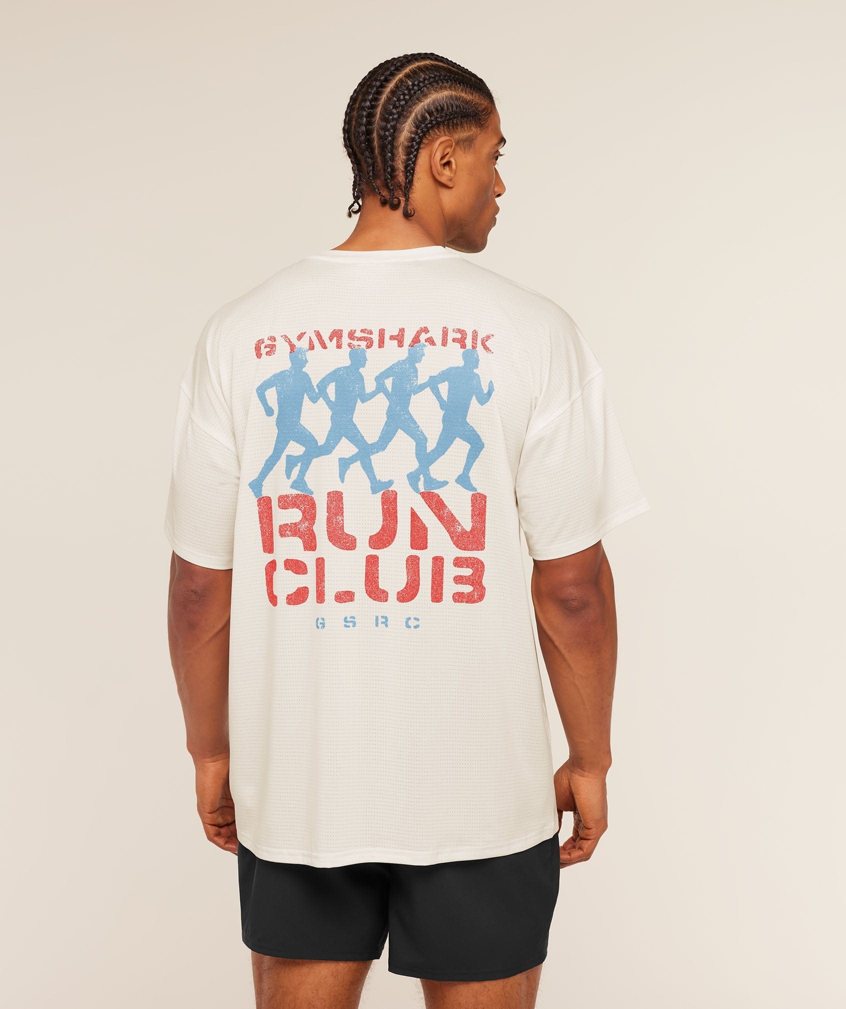 Gymshark Gsrc Stencil Graphic T-Shirt Soft White