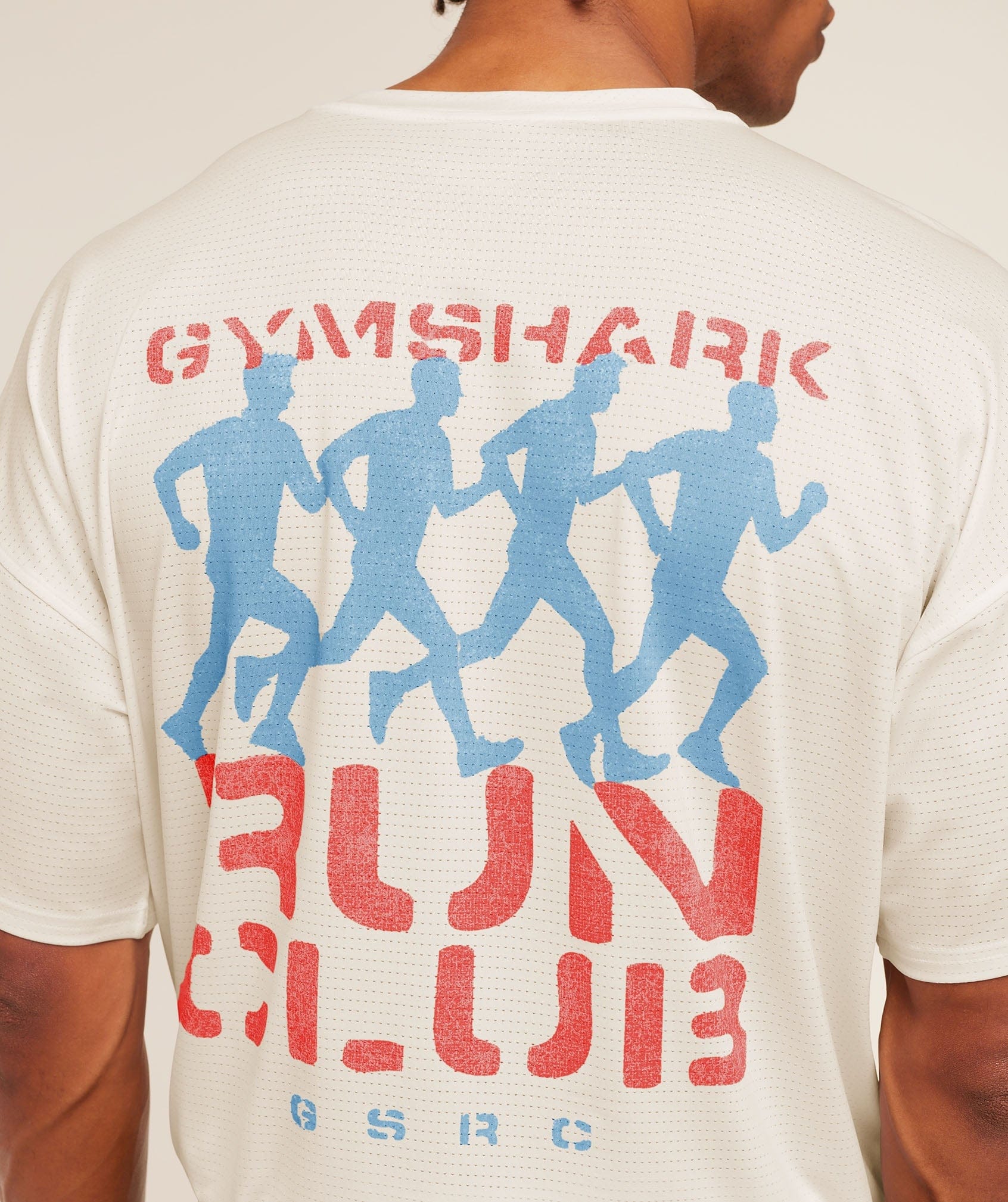 Gymshark Gsrc Stencil Graphic T-Shirt Soft White