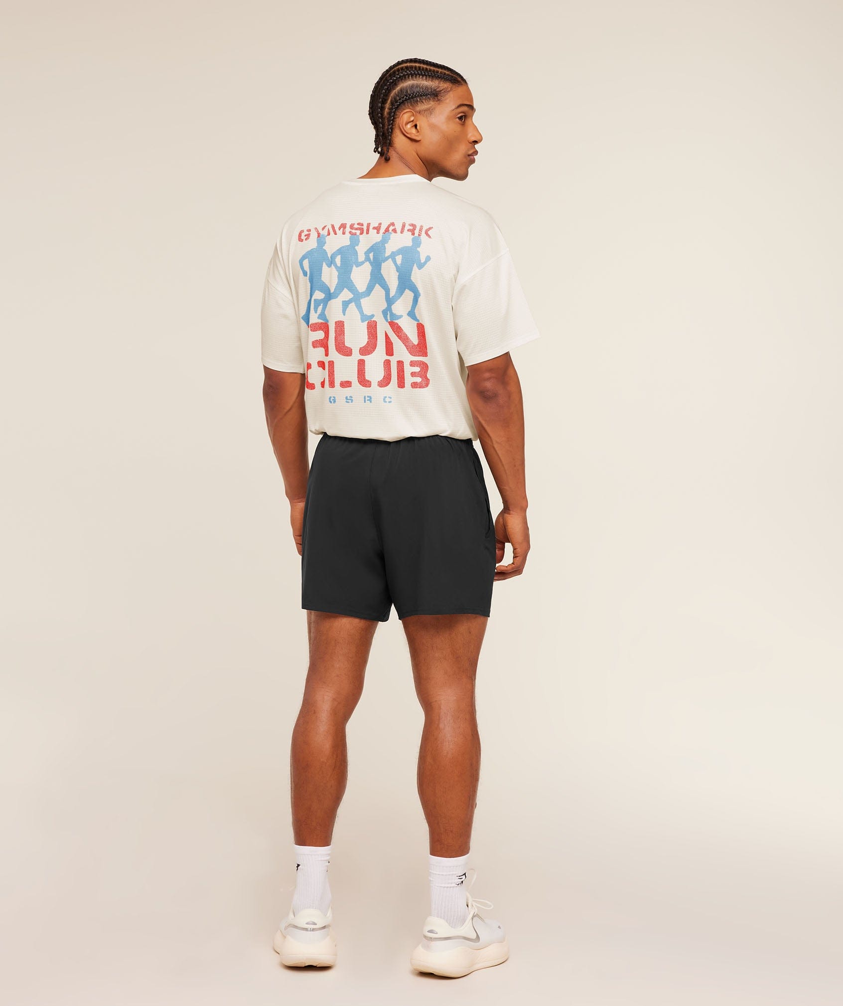Gymshark Gsrc Stencil Graphic T-Shirt Soft White
