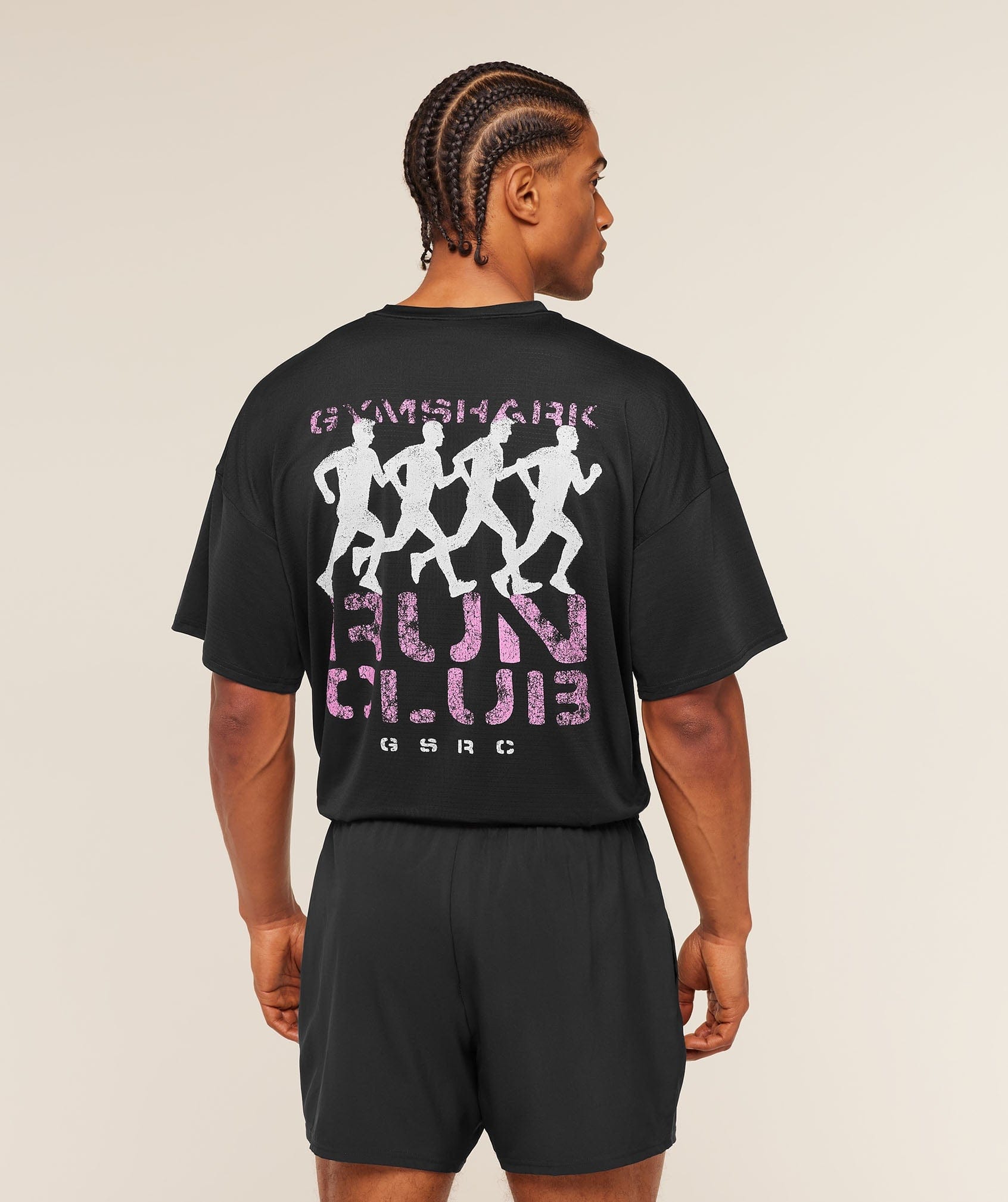 Gymshark Gsrc Stencil Graphic T-Shirt Black