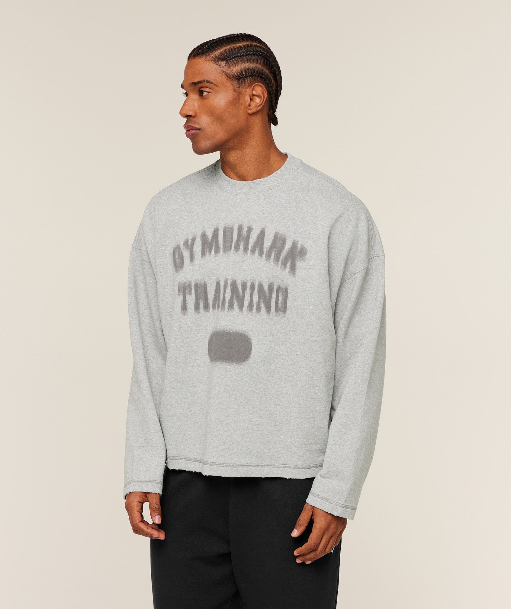 Gymshark Re-Rack Crew Neck Pullover Bros Soft Grey Marl