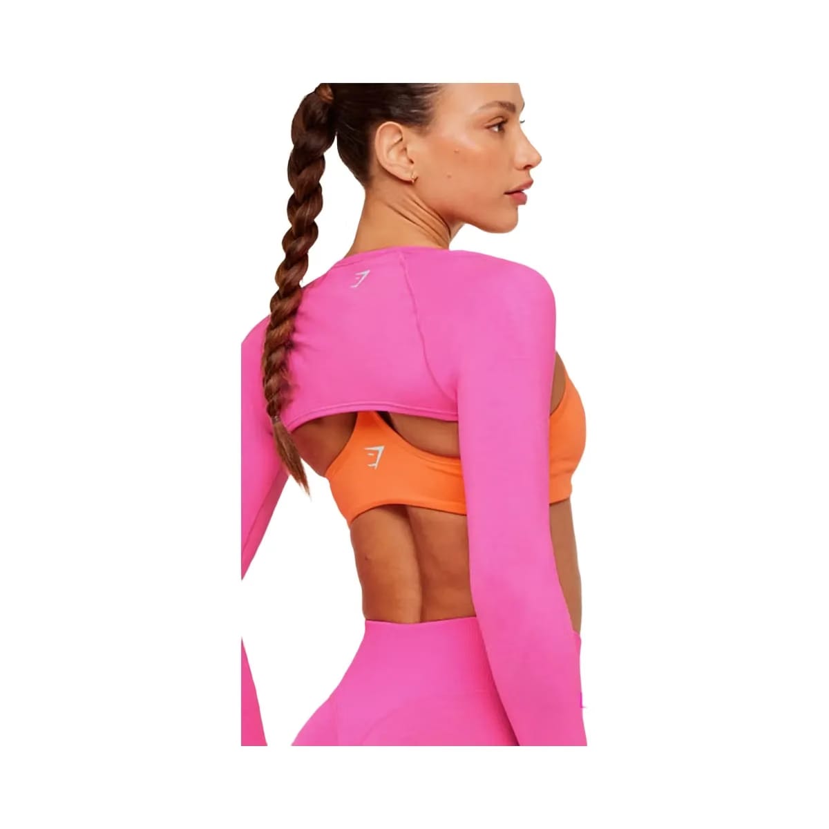 Gymshark Interval Seamless Shrug "Electric Pink"
