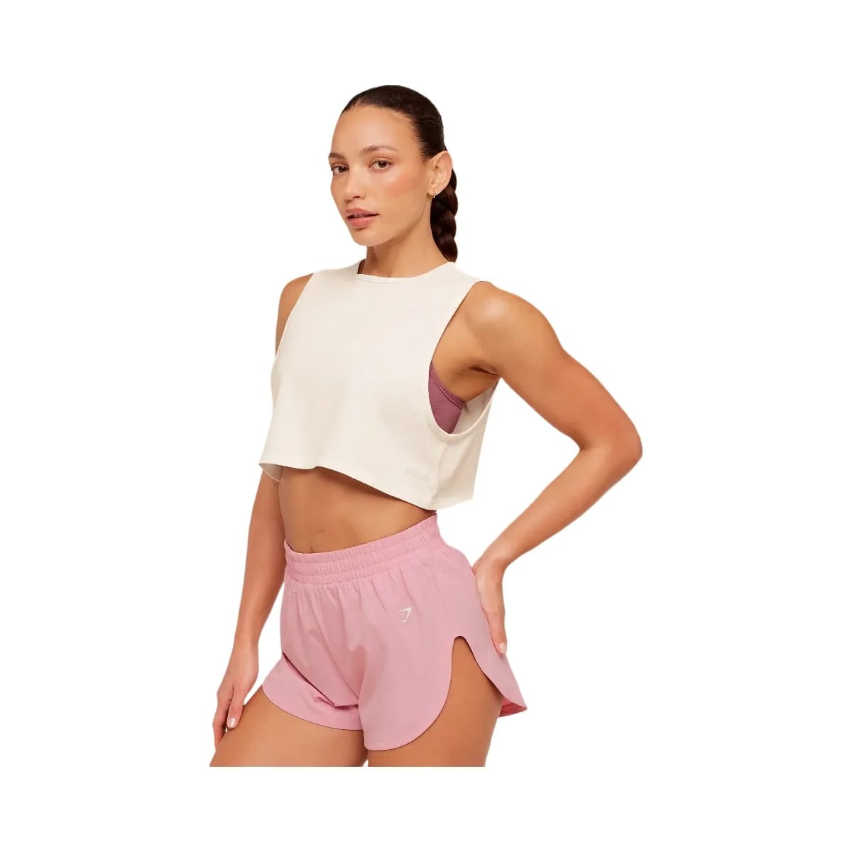 Gymshark To From Cut Off Tee "Soft White Wash"