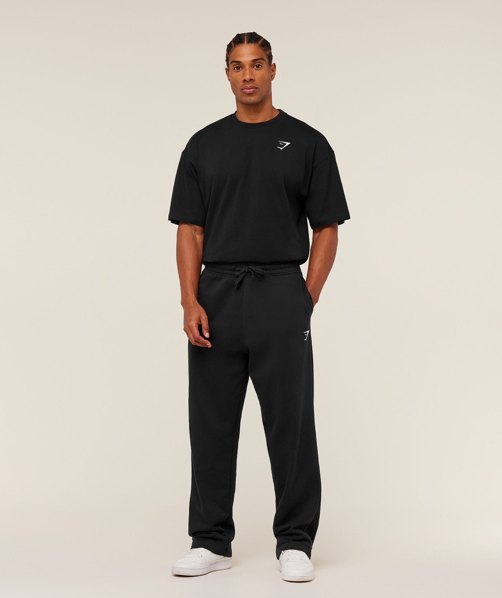 Gymshark Crest Oversized T-Shirt Gs Black