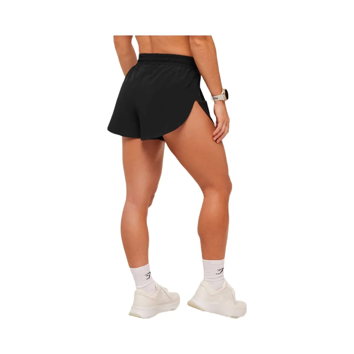 Gymshark Interval High Leg Shorts "Black"