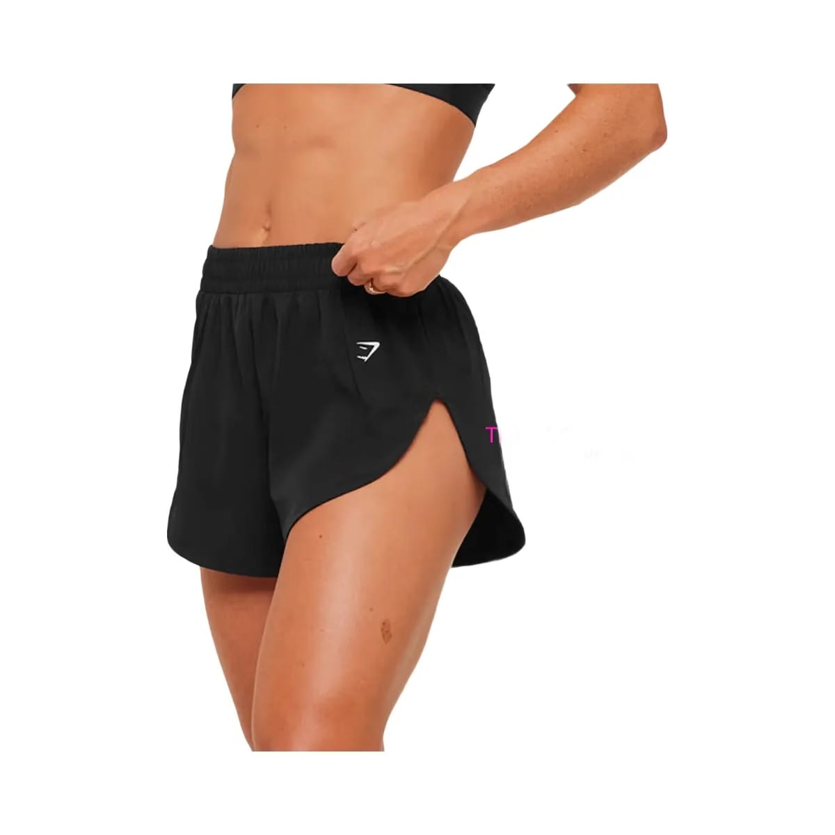 Gymshark Interval High Leg Shorts "Black"