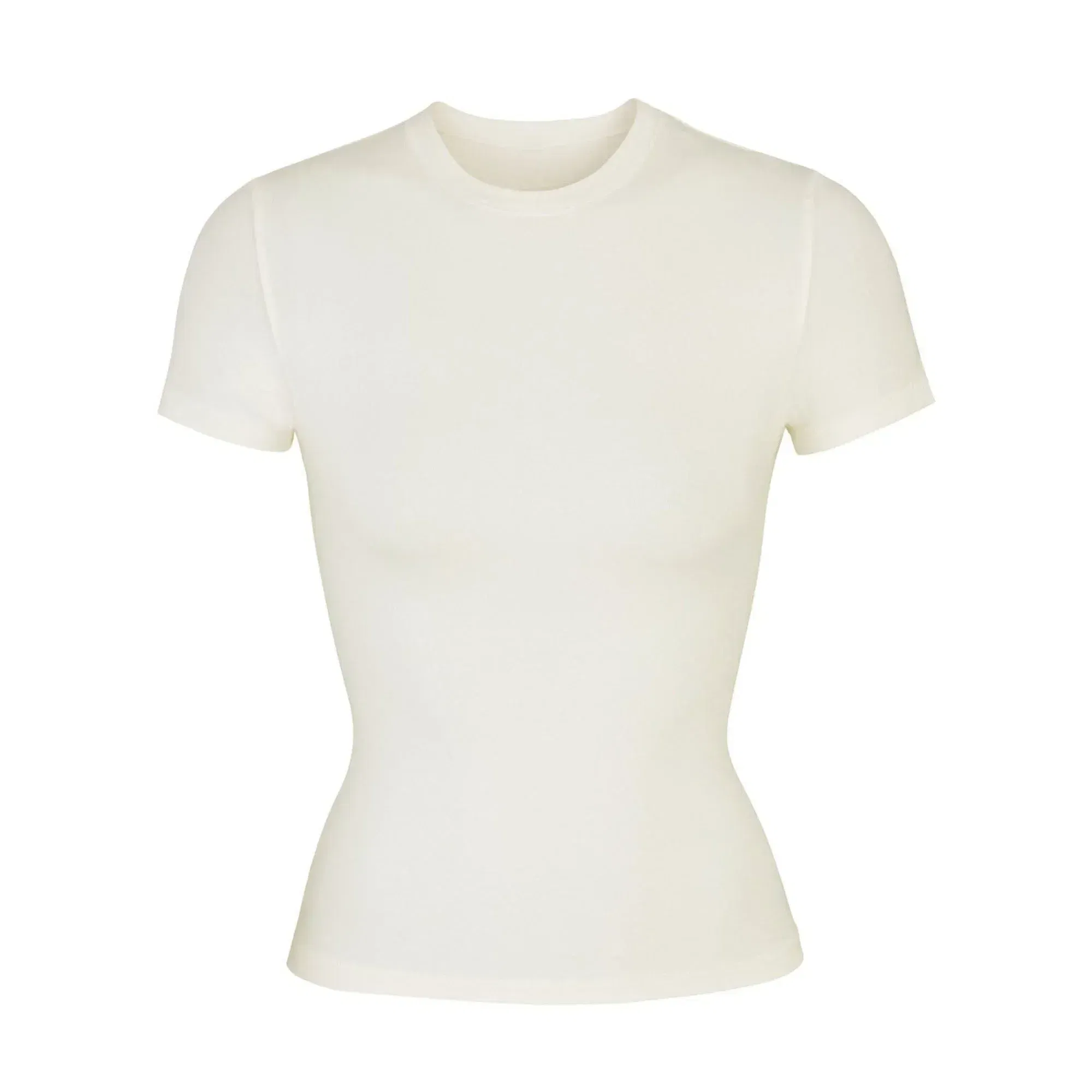 Skims Cotton Jersey T-shirt Bone