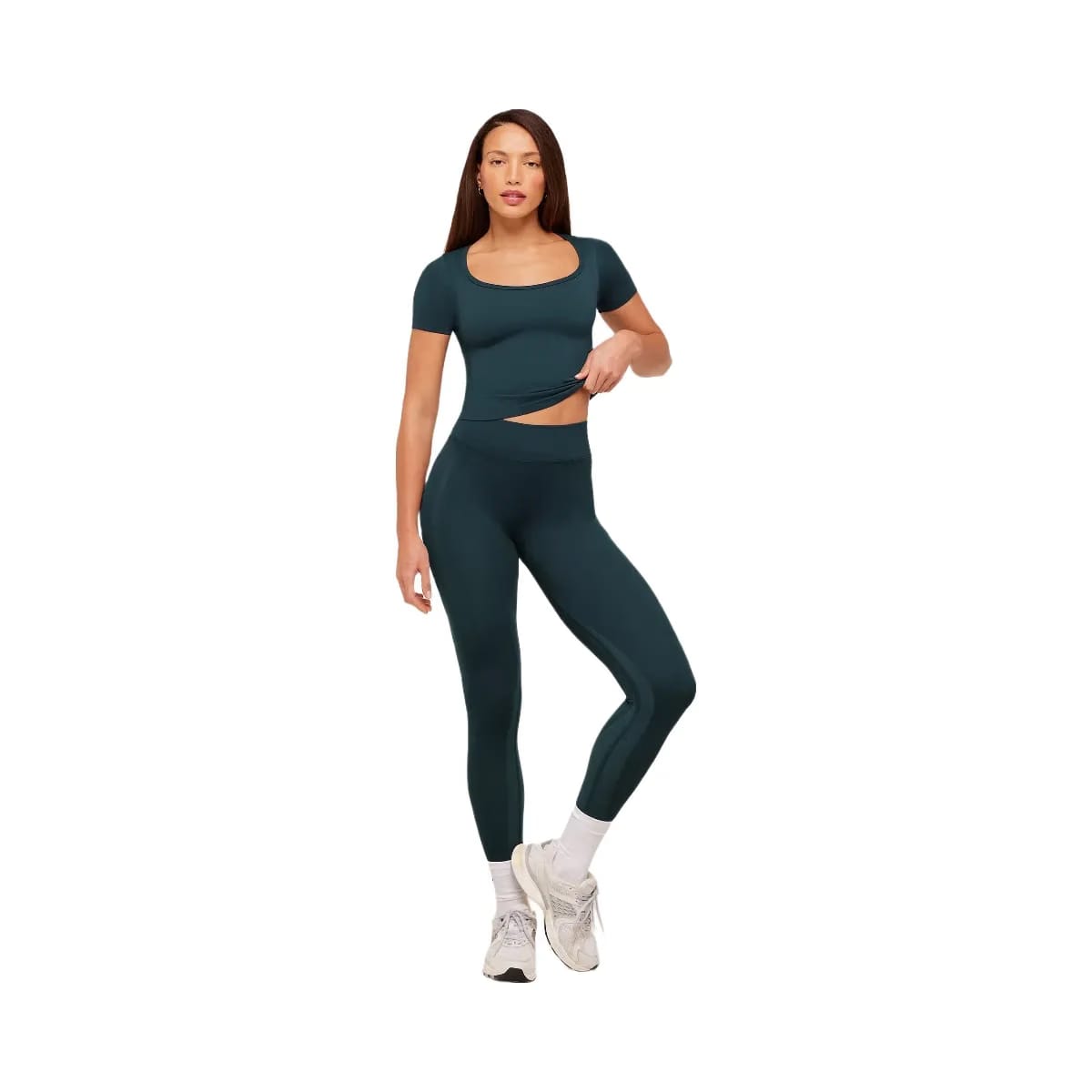 Gymshark Weekend Seamless Short Sleeve Top "Deep Petrol Blue Stealth Blue"