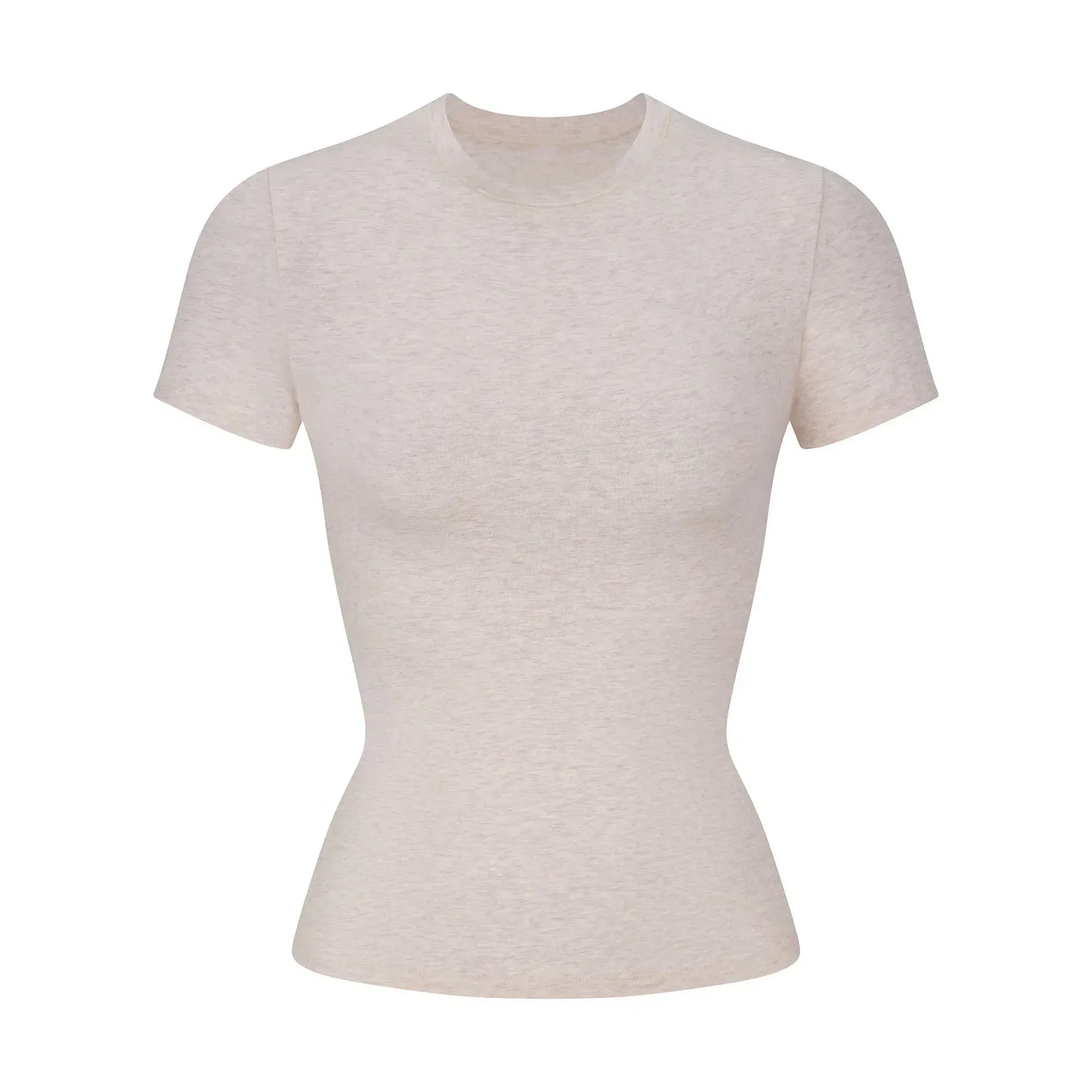 Skims Cotton Jersey T-shirt Heather Oatmeal