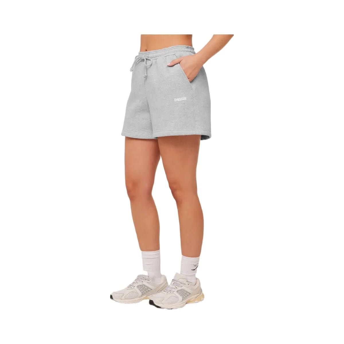 Gymshark Cosy Luxe Shorts "Bros Soft Grey Marl"