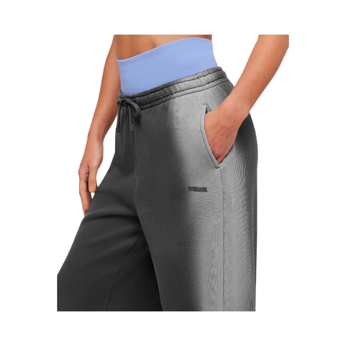 Gymshark Pump Washed Straight Leg Joggers "Onyx Grey Stratus Grey"