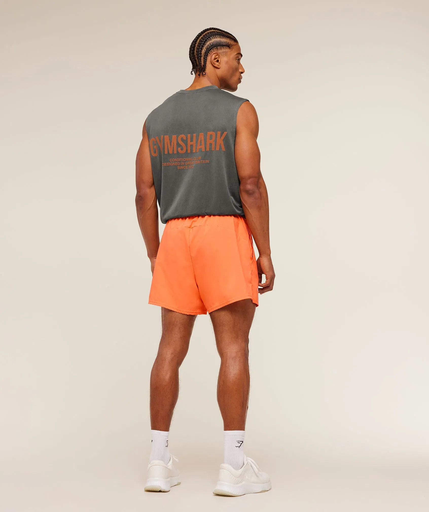 Gymshark Train 5" Shorts Dayglow Peach