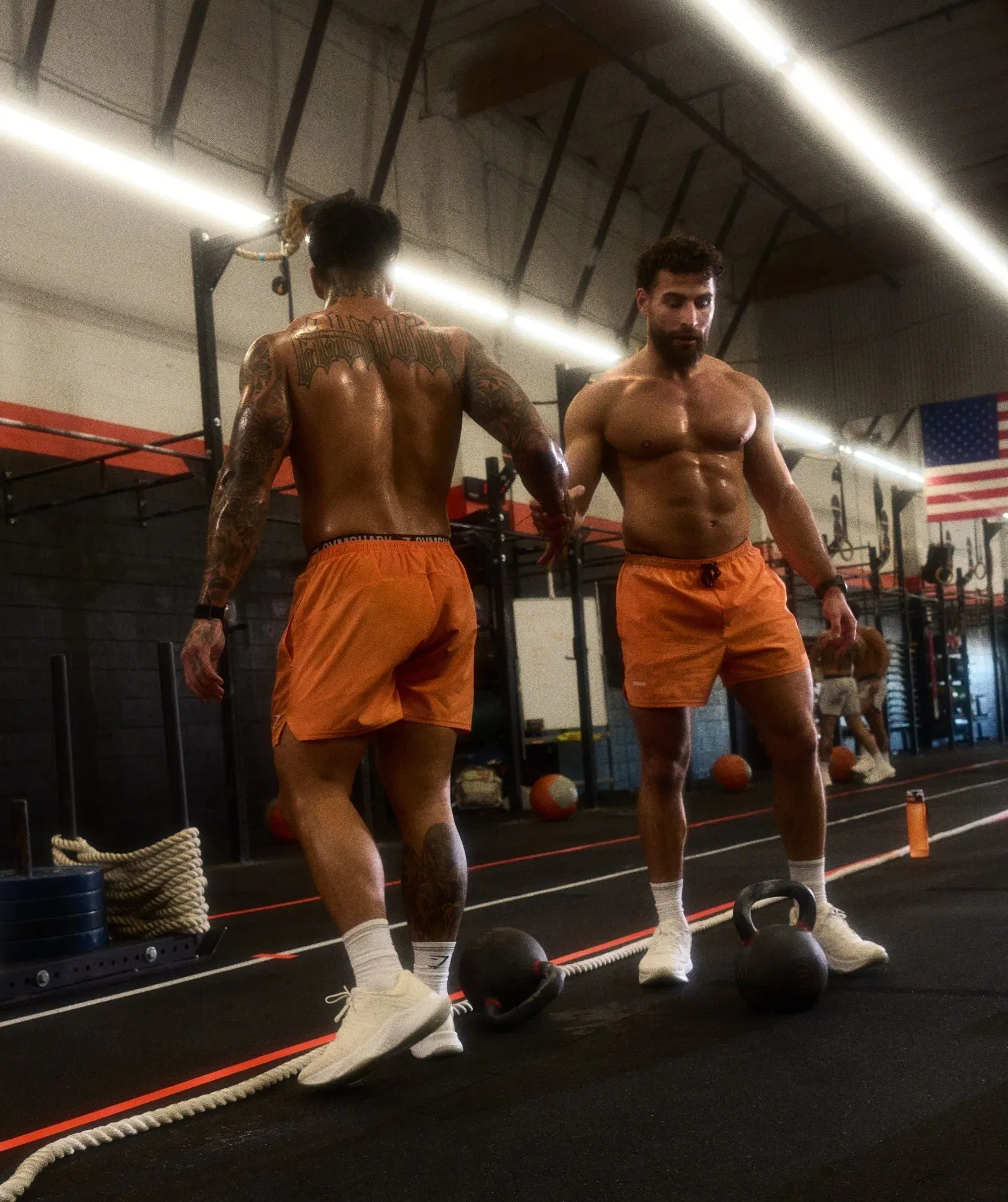Gymshark Train 5" Shorts Dayglow Peach