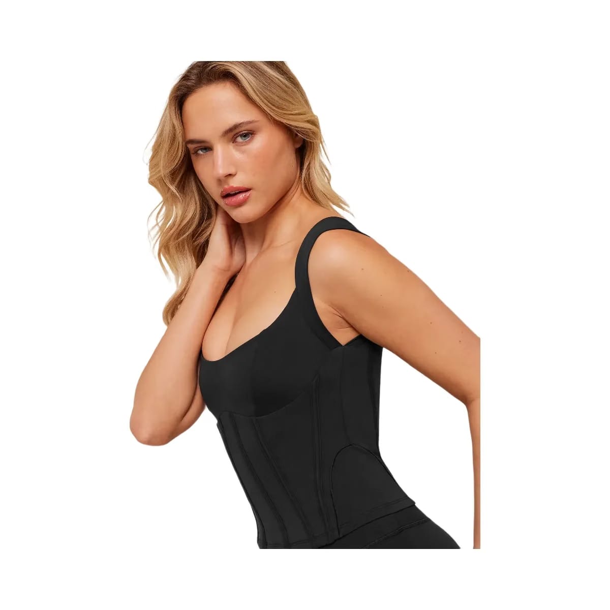 Gymshark Corset Tank Top "GS Black"
