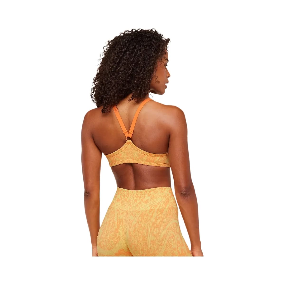 Gymshark Adapt Animal X Whitney Sports Bra "Sorbet Yellow Dayglow Peach"