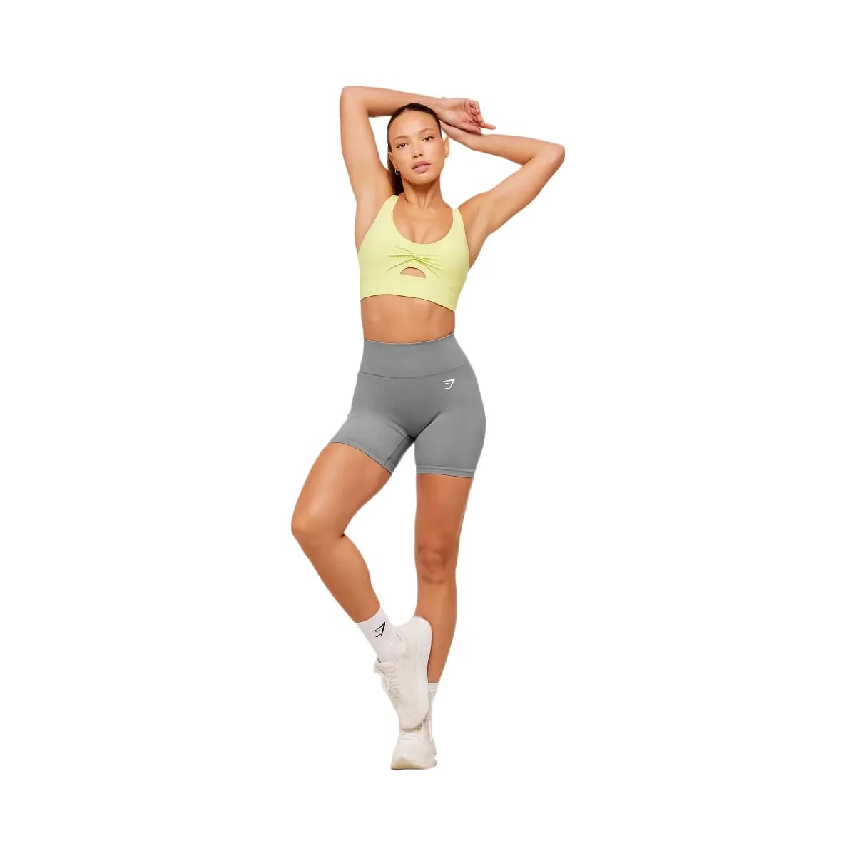 Gymshark Twist Front Sports Bra "Sorbet Yellow"