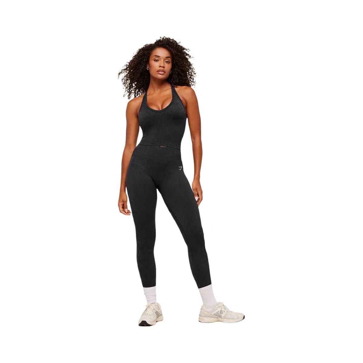 Gymshark Adapt Animal X Whitney Tank Top with Shelf "Black Asphalt Grey"