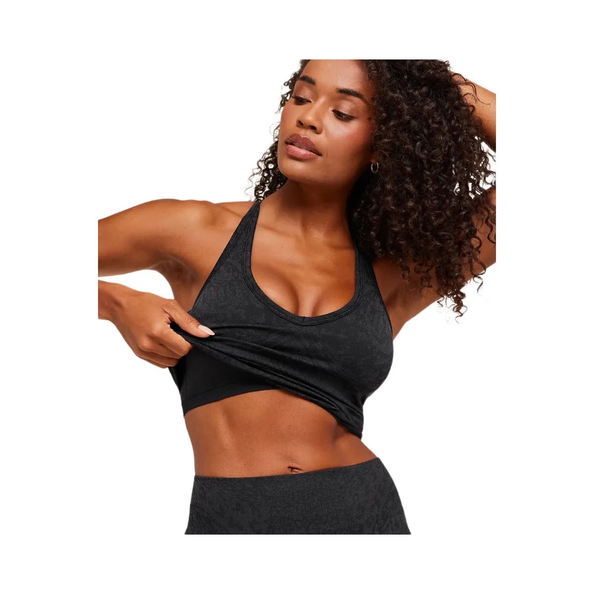 Gymshark Adapt Animal X Whitney Tank Top with Shelf "Black Asphalt Grey"