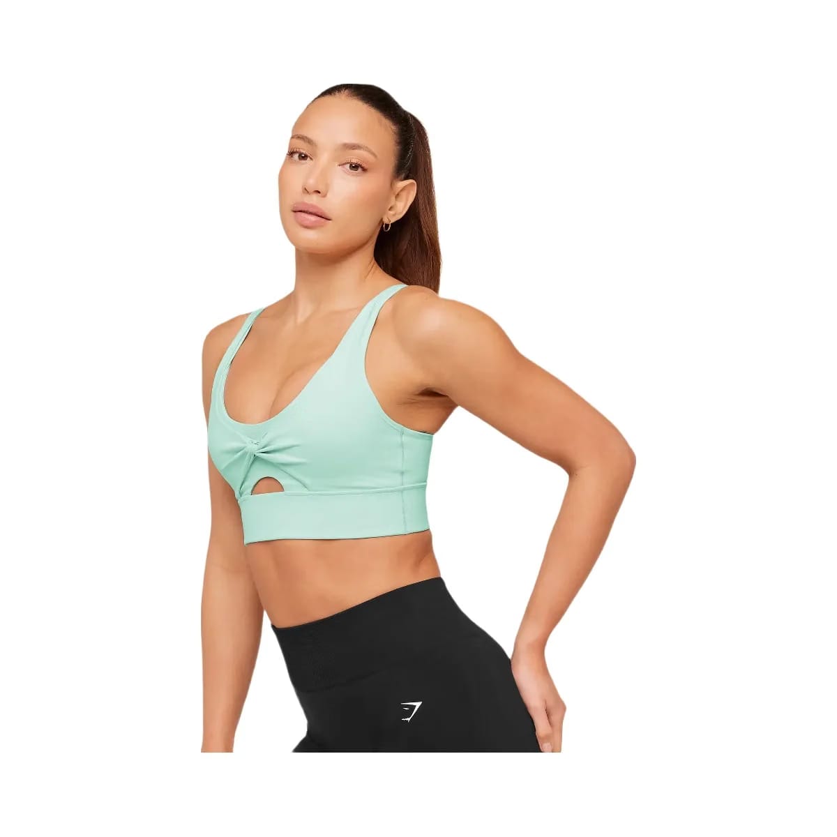 Gymshark Twist Front Sports Bra "Pop Turquoise"