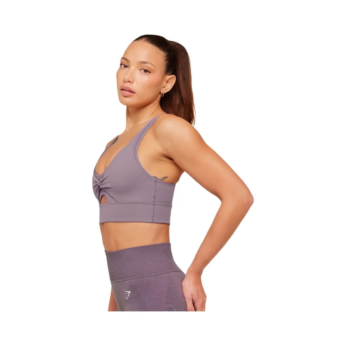 Gymshark Twist Front Sports Bra "Dusk Purple"