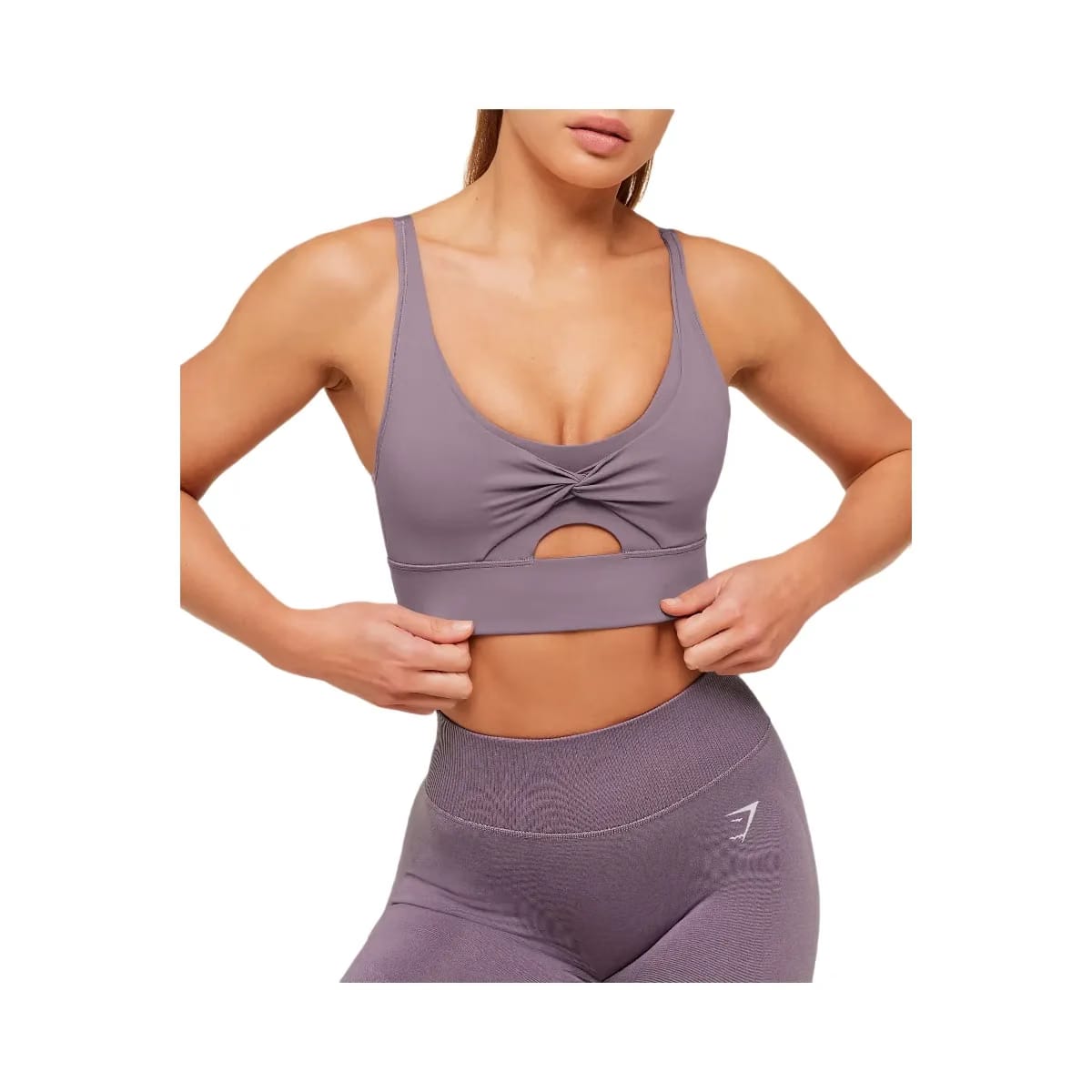 Gymshark Twist Front Sports Bra "Dusk Purple"
