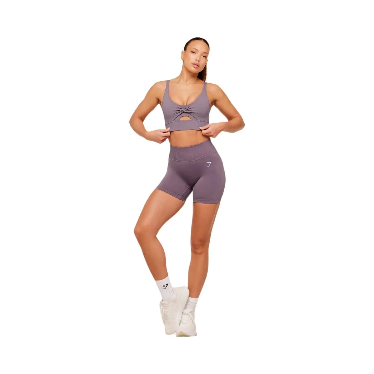 Gymshark Twist Front Sports Bra "Dusk Purple"