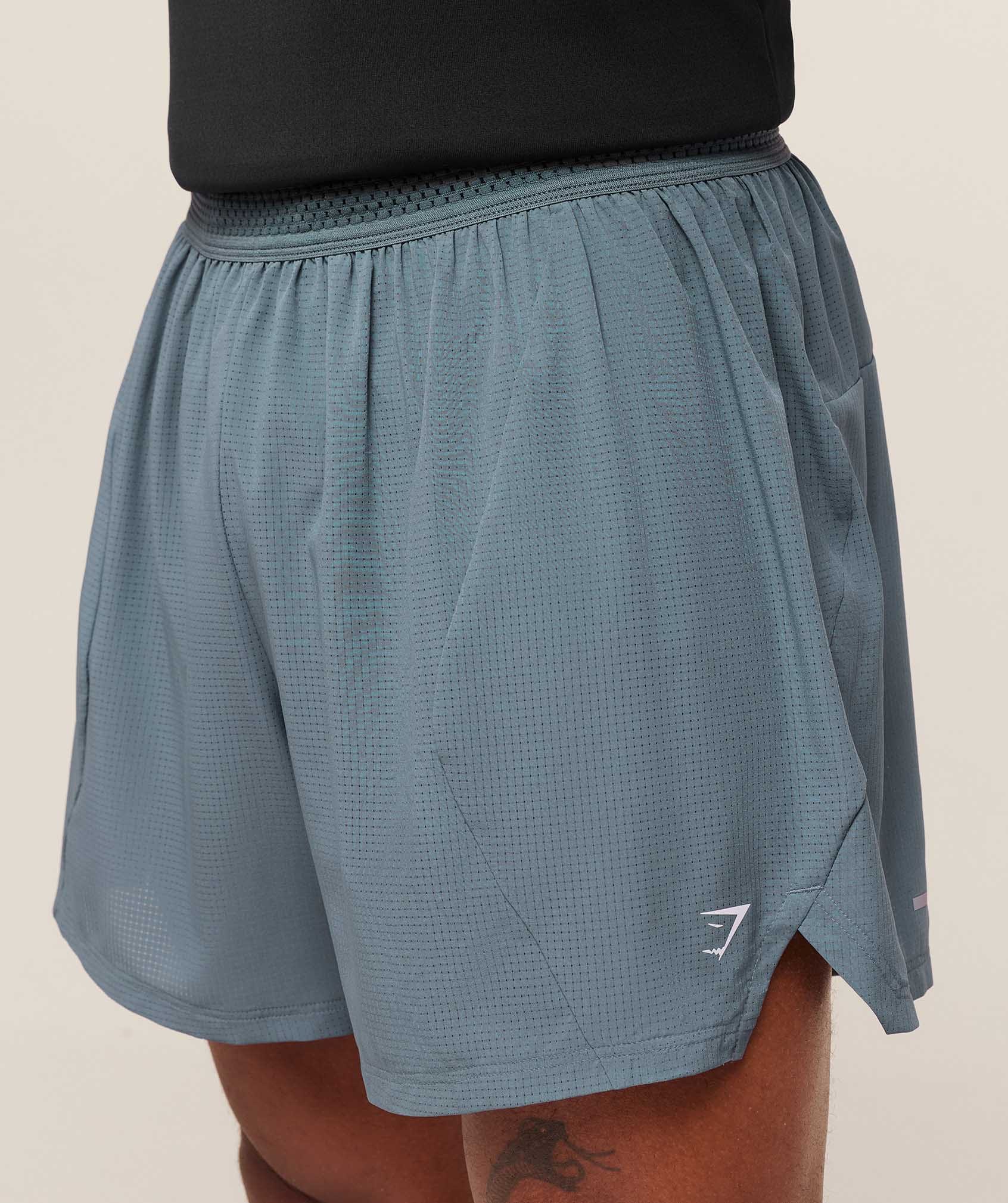 Gymshark Running 5" Shorts Iron Blue