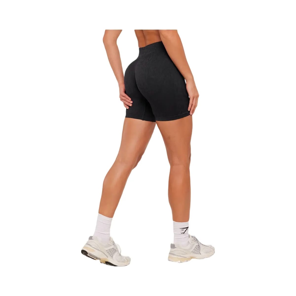 Gymshark Adapt Animal X Whitney Shorts "Black Asphalt Grey"