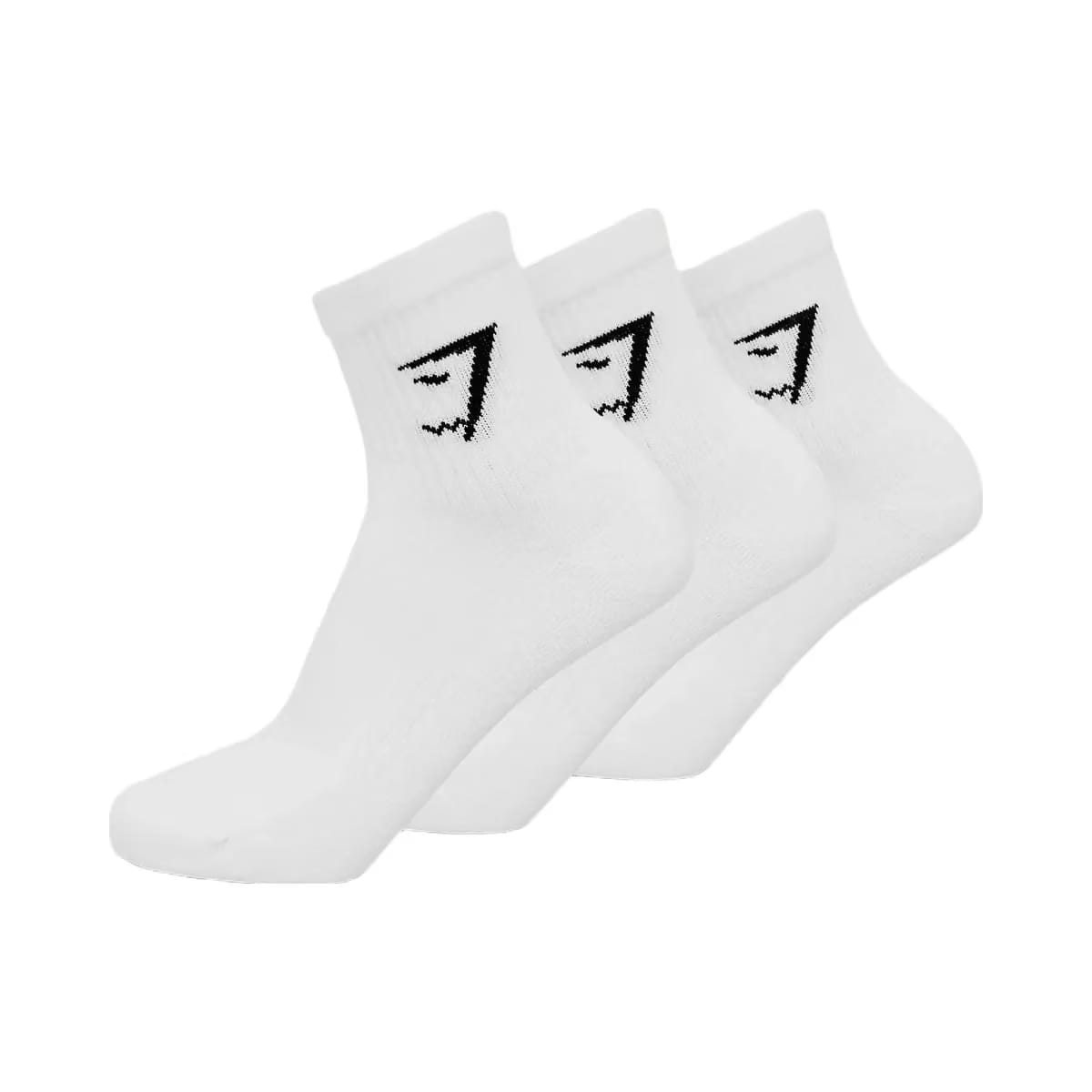 Gymshark Midi Socks 3Pk Gs White