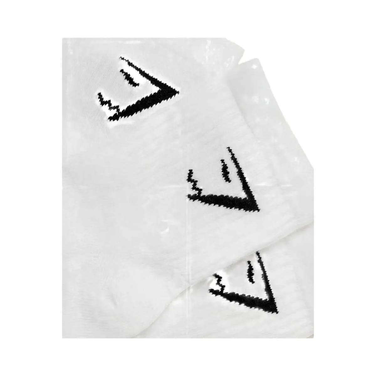 Gymshark Midi Socks 3Pk Gs White
