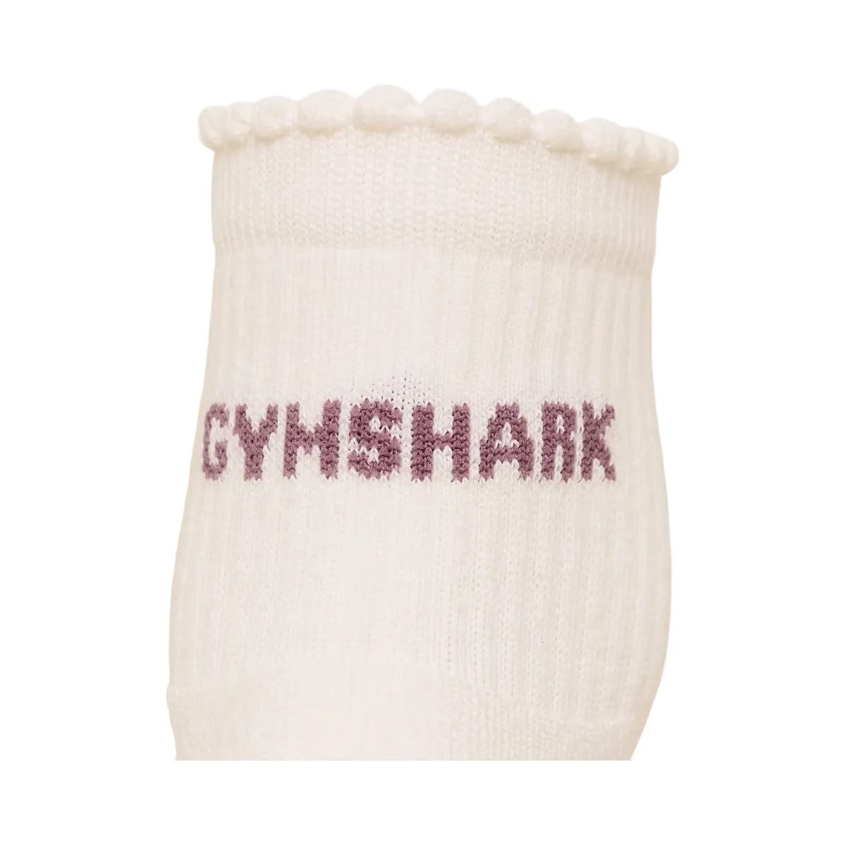 Gymshark Frill Pilates Midi Sock "Soft White Calm Pink"