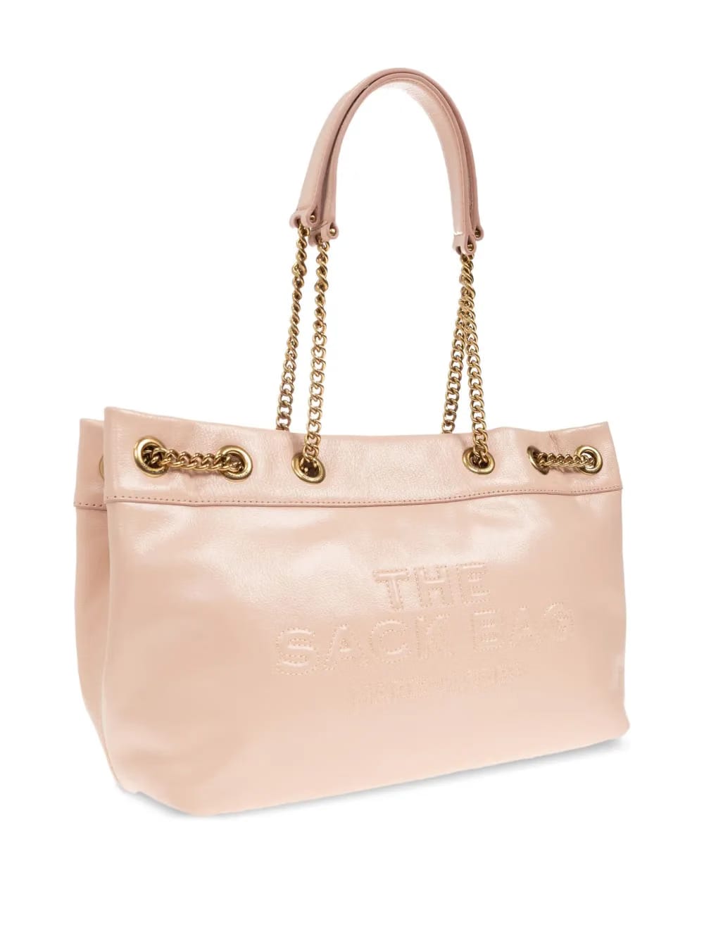 The Sac embossed-logo chain-strap tote bag