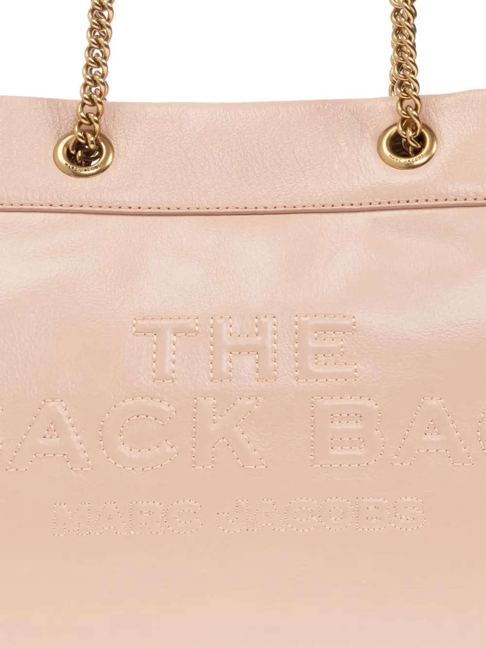 The Sac embossed-logo chain-strap tote bag