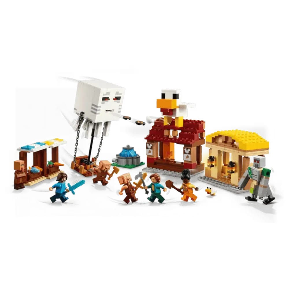 Lego Minecraft The Ghast Balloon Village Attack